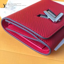LV-M64413 LV原單TWIST小巧經典Epi小牛皮紅色短款錢夾