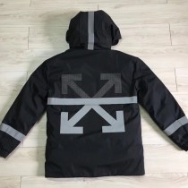 Moncler衣服-013 專櫃新品沖孔箭頭3M反光防水防風連帽羽絨服外套