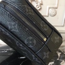 LV-M43384 時尚經典黑花小號雙拉鏈盥洗包