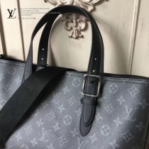 LV-M43421 LVEXPLORER豎款時尚休閒帆布磁釦開合商務公文包