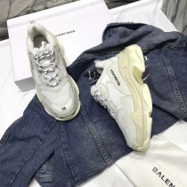 Balenciaga鞋子-04-3 權志龍同款Triple-S Sneaker時裝復古情侶款厚底做舊球鞋