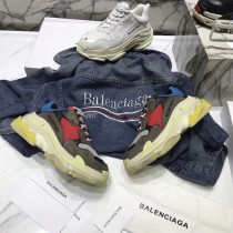 Balenciaga鞋子-04-5 權志龍同款Triple-S Sneaker時裝復古情侶款厚底做舊球鞋