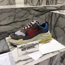 Balenciaga鞋子-04-5 權志龍同款Triple-S Sneaker時裝復古情侶款厚底做舊球鞋