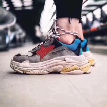 Balenciaga鞋子-04-5 權志龍同款Triple-S Sneaker時裝復古情侶款厚底做舊球鞋