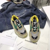 Balenciaga鞋子-04-4 權志龍同款Triple-S Sneaker時裝復古情侶款厚底做舊球鞋