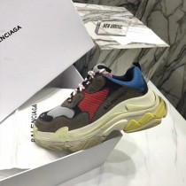 Balenciaga鞋子-04-5 權志龍同款Triple-S Sneaker時裝復古情侶款厚底做舊球鞋