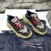 Balenciaga鞋子-04-5 權志龍同款Triple-S Sneaker時裝復古情侶款厚底做舊球鞋