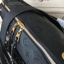 LV M43719 專櫃新款原版皮黑色PONTHIEU休閒百搭小號手袋