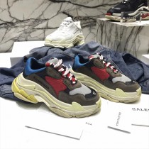Balenciaga鞋子-04-5 權志龍同款Triple-S Sneaker時裝復古情侶款厚底做舊球鞋