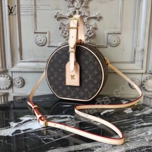 LV M43514 原單LV PETITE BOITE CHAPEAU 可愛小巧實用老花圓桶包