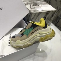 Balenciaga鞋子-04-4 權志龍同款Triple-S Sneaker時裝復古情侶款厚底做舊球鞋