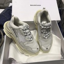 Balenciaga鞋子-04-3 權志龍同款Triple-S Sneaker時裝復古情侶款厚底做舊球鞋