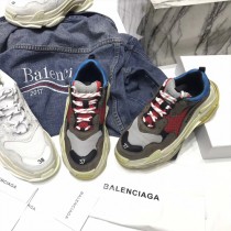 Balenciaga鞋子-04-5 權志龍同款Triple-S Sneaker時裝復古情侶款厚底做舊球鞋