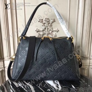 LV M43719 專櫃新款原版皮黑色PONTHIEU休閒百搭小號手袋