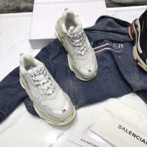 Balenciaga鞋子-04-3 權志龍同款Triple-S Sneaker時裝復古情侶款厚底做舊球鞋
