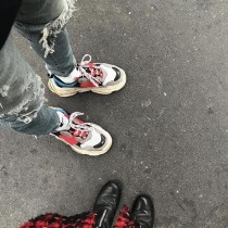 Balenciaga鞋子-04-5 權志龍同款Triple-S Sneaker時裝復古情侶款厚底做舊球鞋