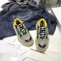Balenciaga鞋子-04-4 權志龍同款Triple-S Sneaker時裝復古情侶款厚底做舊球鞋