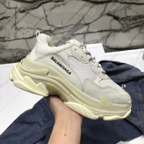 Balenciaga鞋子-04-3 權志龍同款Triple-S Sneaker時裝復古情侶款厚底做舊球鞋