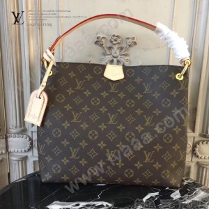 LV M44044 人氣新品女士原單經典老花配卡其內裡小號單肩包