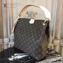 LV M44044 人氣新品女士原單經典老花配卡其內裡小號單肩包
