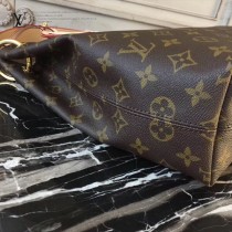 LV M44044 人氣新品女士原單經典老花配卡其內裡小號單肩包