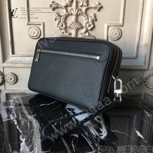 LV M33409 原單LV Kasai新款簡單實用拉鏈開口十字紋男士手包