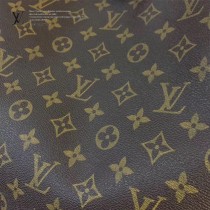 LV M43704 輕便實用原單經典老花配卡其內裡大號單肩購物袋