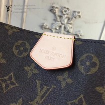 LV M43704 輕便實用原單經典老花配卡其內裡大號單肩購物袋