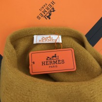 HERMES帽子-01-2 愛馬仕時尚百搭新款高級羊絨貝雷帽