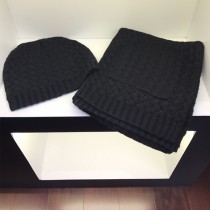 BV帽子-01-3 寶緹嘉重磅推薦新款羊毛針織帽子圍巾套裝