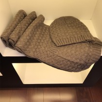BV帽子-01-5 寶緹嘉重磅推薦新款羊毛針織帽子圍巾套裝