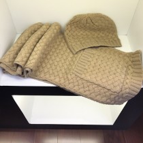 BV帽子-01-2 寶緹嘉重磅推薦新款羊毛針織帽子圍巾套裝