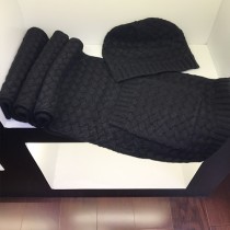 BV帽子-01-3 寶緹嘉重磅推薦新款羊毛針織帽子圍巾套裝