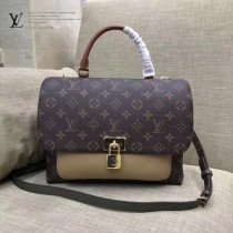 LV-M44259 Monogram帆布粒紋皮革純正優雅時尚配色郵差包