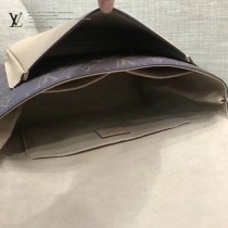 LV-M44259 Monogram帆布粒紋皮革純正優雅時尚配色郵差包
