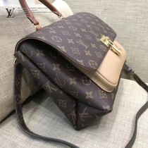 LV-M44259 Monogram帆布粒紋皮革純正優雅時尚配色郵差包