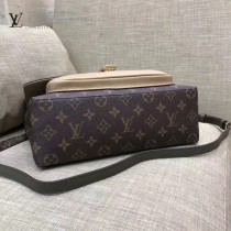 LV-M44259 Monogram帆布粒紋皮革純正優雅時尚配色郵差包
