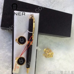 Aigner 袖釦-03 艾格纳男士商務袖釦   送原裝盒