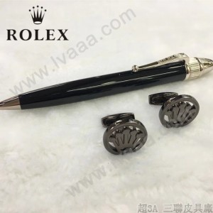 ROLEX 袖釦-02 勞力士男士商務袖釦   送原裝盒