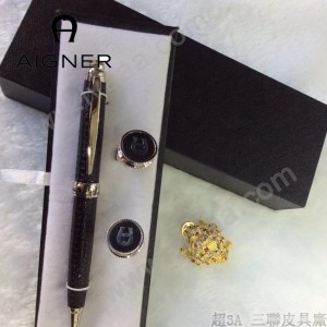 Aigner 袖釦-02 艾格纳男士商務袖釦   送原裝盒