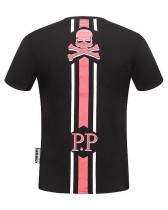 德國潮牌PP菲利普.普蘭(PHILIPP PLEIN)短袖男士圓領T恤燙鉆骷髏頭