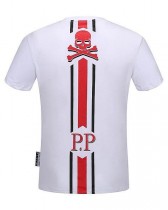 德國潮牌PP菲利普.普蘭(PHILIPP PLEIN)短袖男士圓領T恤燙鉆骷髏頭