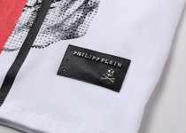 德國潮牌PP菲利普.普蘭(PHILIPP PLEIN)短袖男士圓領T恤燙鉆骷髏頭