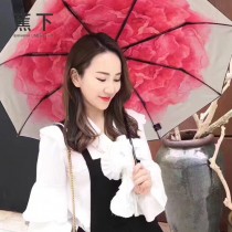 Banana Umbrella-03-2 蕉下夏季爆款防紫外線自動折疊晴雨傘小黑傘