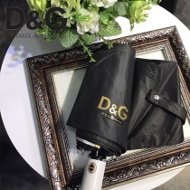 D&G雨傘-03 杜嘉班納全自動強力拒水黑膠高端數碼印花晴雨傘 分內外花兩色
