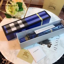 Burberry雨傘-03 巴寶莉最新款原單品質經典格子花邊全自動折疊晴雨傘