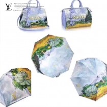 Louis Vuitton雨傘-05 路易威登專櫃夏季新款梵高經典油畫圖案全自動折疊晴雨傘