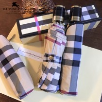 Burberry雨傘-05 巴寶莉最新款原單品質經典格子花邊全自動折疊晴雨傘