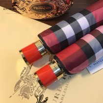 Burberry雨傘-04 巴寶莉最新款原單品質經典格子花邊全自動折疊晴雨傘