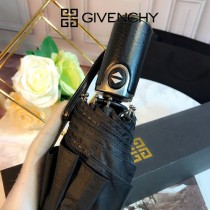 GIVENCHY雨傘-01 紀梵希夏季必備LOGO印花防紫外線自動折疊晴雨傘小黑傘